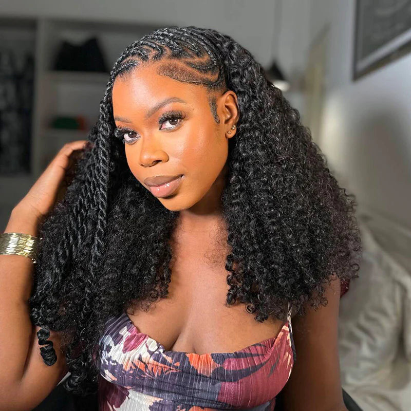 Kinky Curly Half Wig