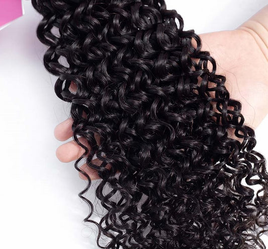 Water Wave Human Hair 3/4 Bundles